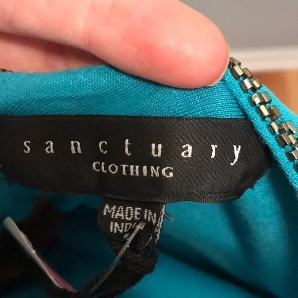 Sanctuary Pretty Blue Fancy Scallop Beaded Dress - Picture 5 of 8